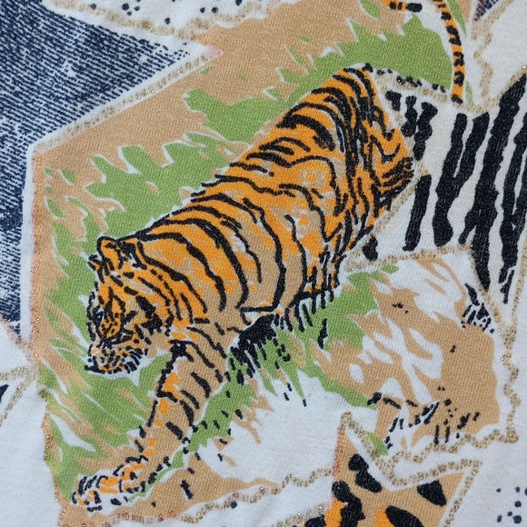 Vintage 90s Big Cats Tiger Leopard Cheetah Single Stitch T-Shirt UNISEX