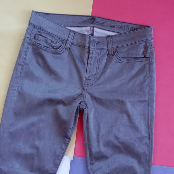 7 For All Mankind the Skinny Denim Jeans AU015027A brown