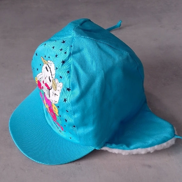 Vintage 1993 Blue Lamb Chop Friends Cap with Ear Flaps Shari Lewis
