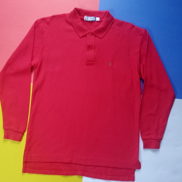 Vintage Yves Saint Laurent Long-sleeved Polo Shirt