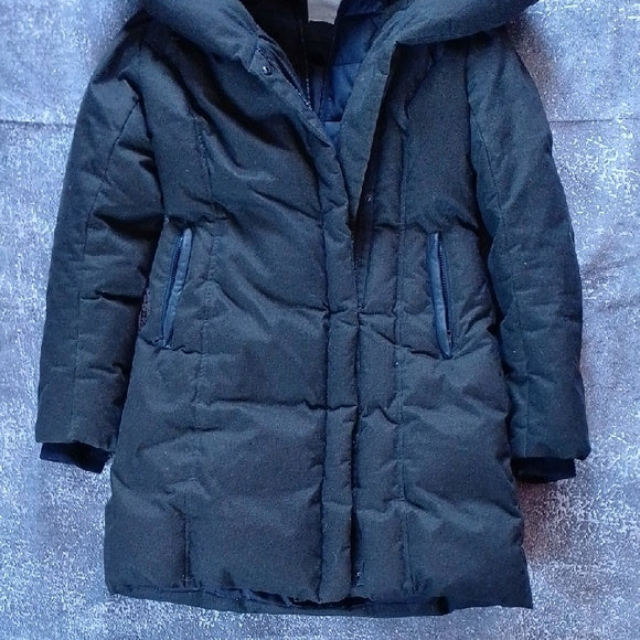 SOIA & KYO GREEN Puffer Jacket with Hood GOOSE DOWN CAMELIA-C