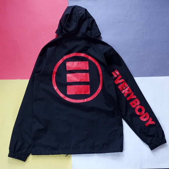 Logic Everybody Button-Up Jacket With Hood Big Logo