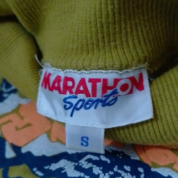 VINTAGE 90s POLAR SURF OLIVE GREEN TURTLENECK SWEATER MARATHON SPORTS