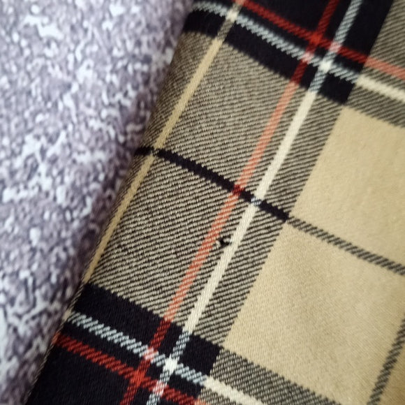 Vintage Stretch Woven By Keithmoor Wool Flare Plaid Pants UNISEX