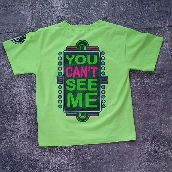 2014 WWE JOHN CENA YOU CAN'T SEE ME GREEN T-SHIRT