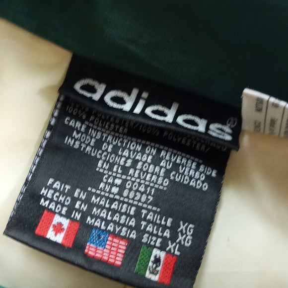 Vintage 90s Adidas Green Long Essential Winter Jacket Unisex