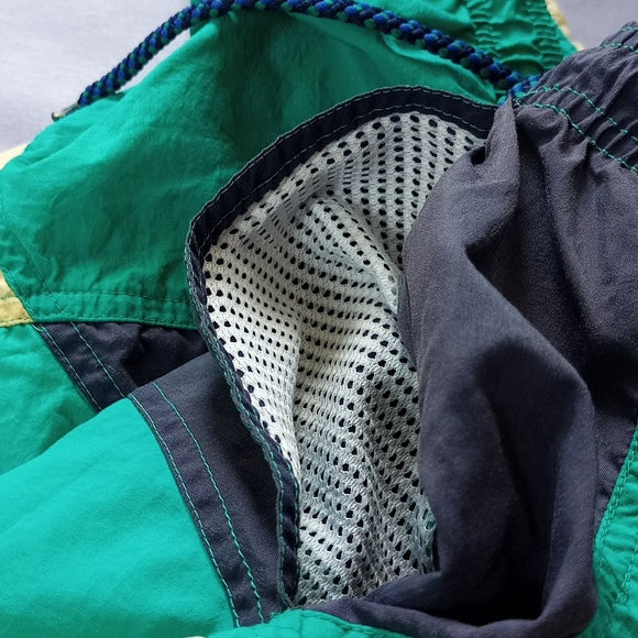Vintage 90s Colour Block Wave Zone Fresh Prince Aunt Viv Shorts unisex POCKETS