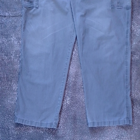 LLBEAN Men's Gray Cargo Pants BAGGY