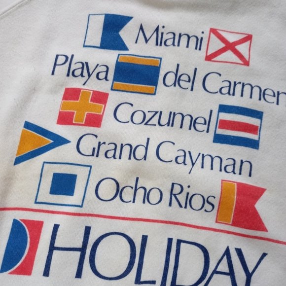 Vintage 90s Carnival Cruises Holiday Tourist Crewneck Sweater