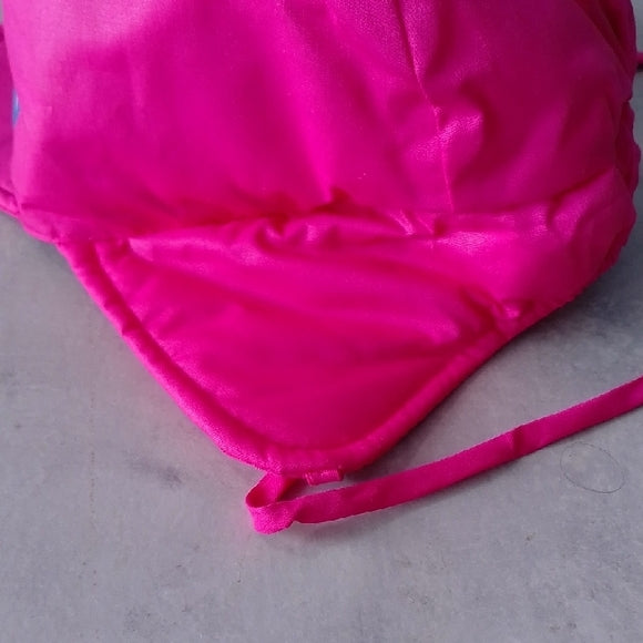 Rare Vintage 90s Disney Beauty and the Beast Pink Winter Cap/Hat