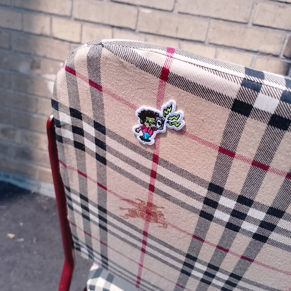Vintage 8600 Burberry Upholstered Stack Chair – One of a Kind