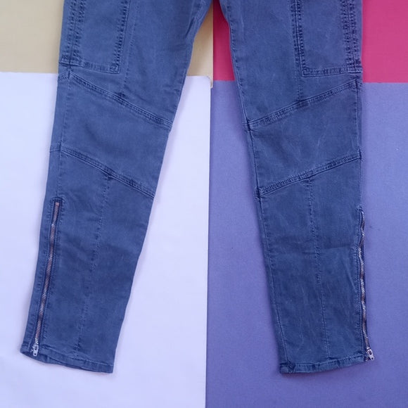 J BRAND Houlihan Cargo Pockets Denim Jeans Vin Navy Cut # 6461