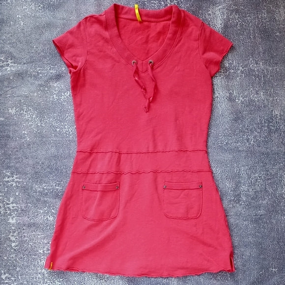 LOLE Red Dress Long Sleeve Doll Style