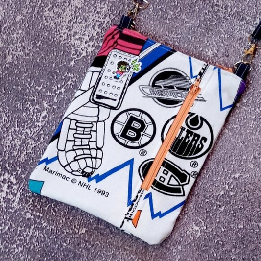 One-of-a-Kind Reworked 1993 NHL Crossbody Bag – Unisex