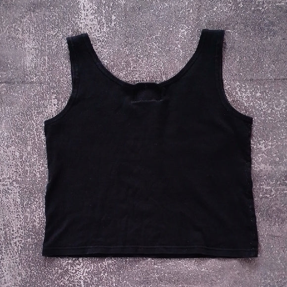 VINTAGE 90s PICADILLY FASHIONS Black Sleeveless Top