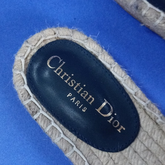 Christian Dior Espadrilles Flat Mule Sandals