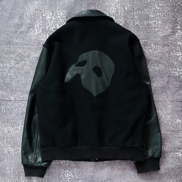 Vintage 80s 90s Phantom of the Opera Black Jacket Canadian National Tour Jacket