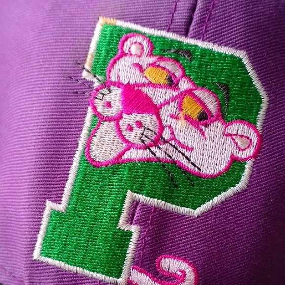 Vintage 1993 Pink Panther Embroidered Snap Back Hat
