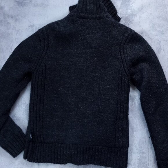 Vintage 1990s Schott Knit Wool Sweater Zip Up