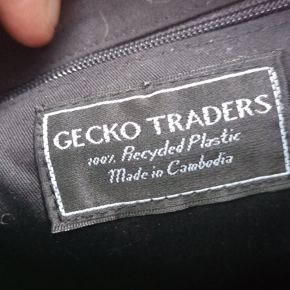 Handmade Catfish Gecko Traders 100% Recycled Material Messenger Bag