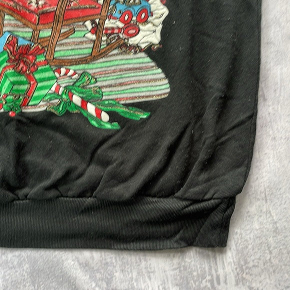 Vintage UGLY Christmas Sweater Print All Over