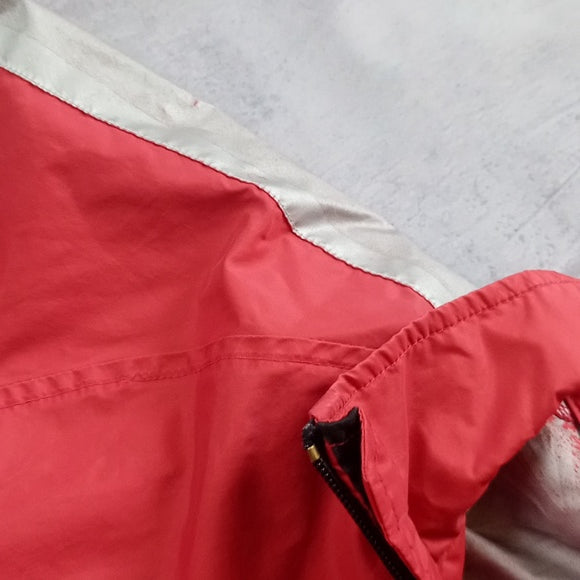 Vintage Y2K Red Silver Essential Nike Windbreaker Jacket