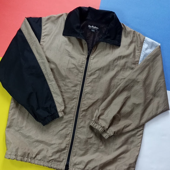 Vintage Tim Hortons Colour Block Windbreaker Jacket By Stephan Caras UNISEX