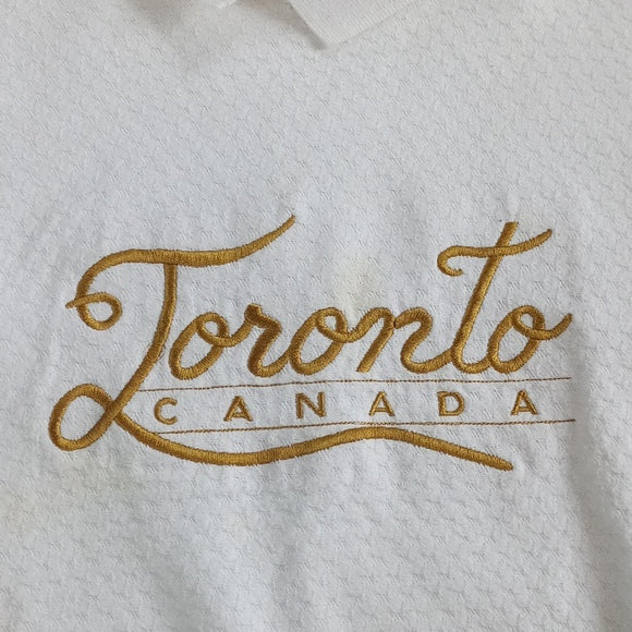 Vintage 1980s Toronto Canada Collar Sweatshirt