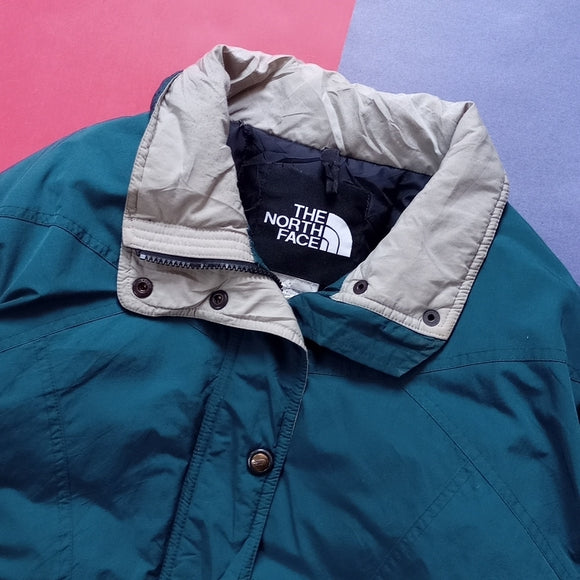 Women's Vintage The North Face Goose Down Winter Jacket Green