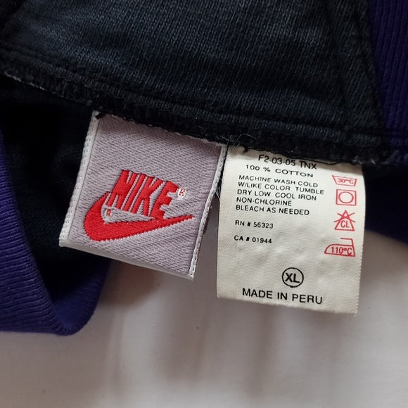 Vintage 90s Purple And Black Nike Vest Grey Tag