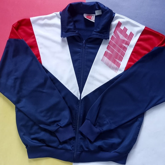 Vintage 90s Nike Track Style Jacket Unisex Grey Tag