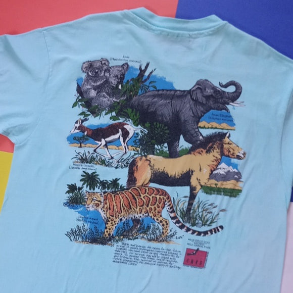 Vintage 1992 San Diego Zoo Center For Reproduction Of Endangered Animals T-Shirt