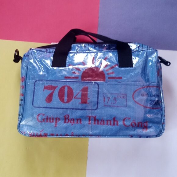COPY - Catfish Handmade In Cambodia Traders 100% Recycled Material Messenger Bag