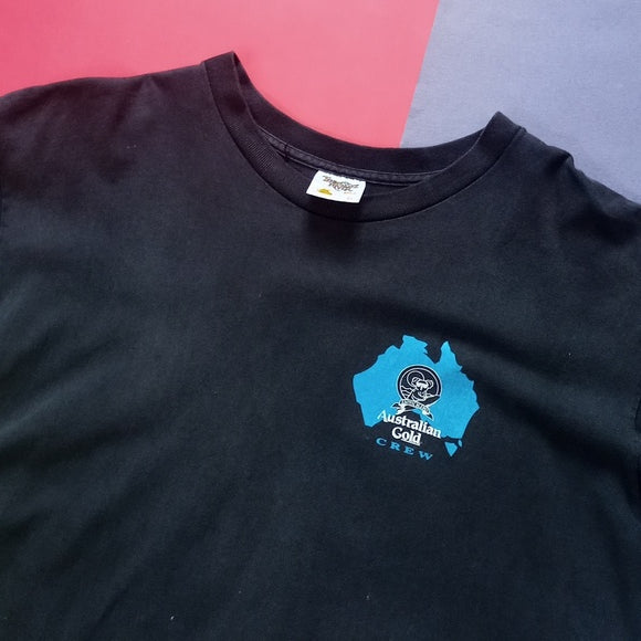 Vintage Exotic Blend Australian Gold Crew Single Stitch T-Shirt