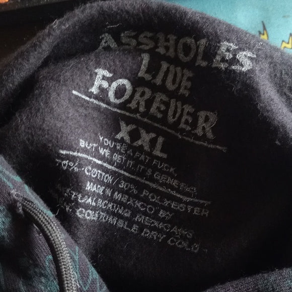 ALF Assholes Live Forever Hoodie Sweater With Bandana Print