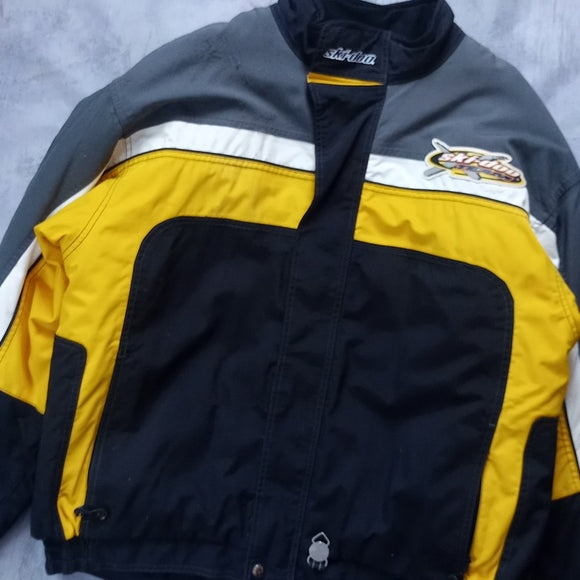 ski-doo Team Performance Jacket Light Distress Checkered Flag Arm UNISEX