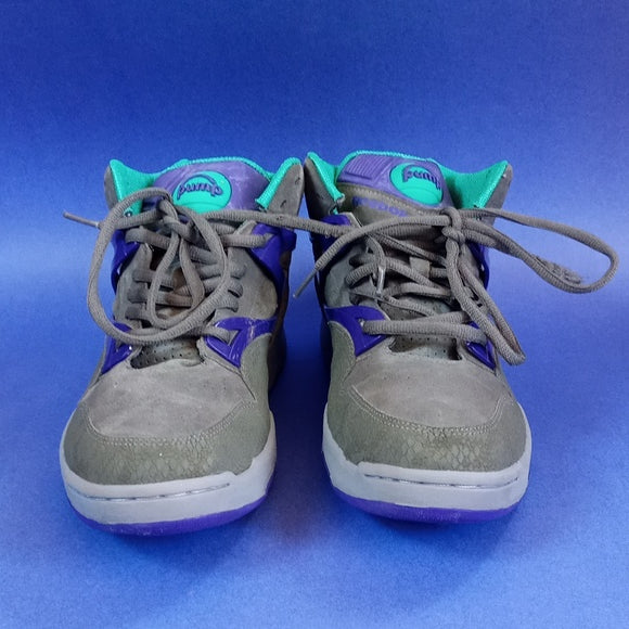 RARE REEBOK Omni Pump Gray Purple Teal Suede Japan Limited Edition