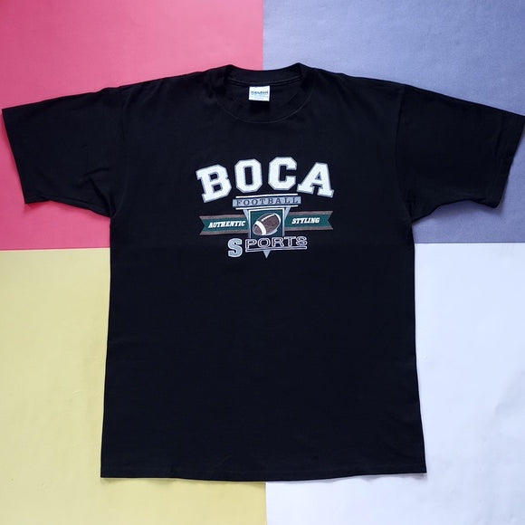 Vintage 1990s BCA Football Authentic Styling Sports Graphic T-Shirt