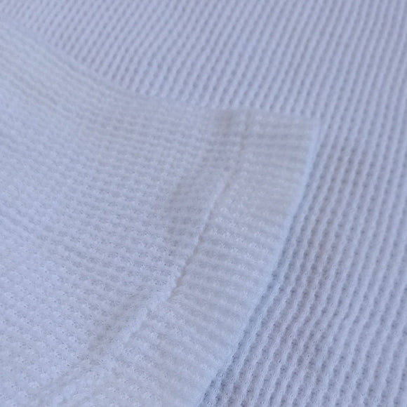 Vintage 90s FRUIT OF THE LOOM WAFFLE KNIT Long John Style Shirt