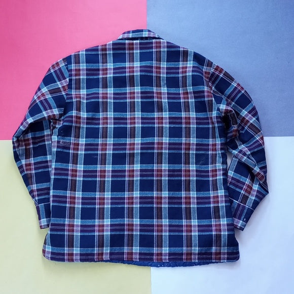 Vintage 1970s Sears Lumberjack Plaid Button-Up Jacket unisex