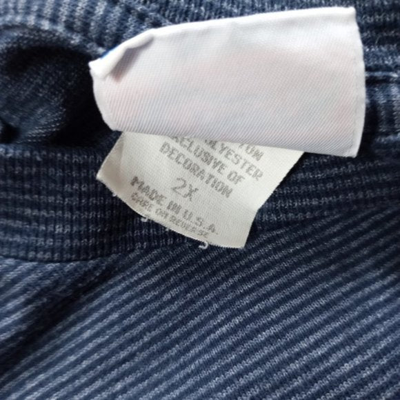 Vintage Cheers Boston Embroidered Striped Shirt