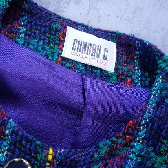 Vintage 90s Wool Funky Work Blazer