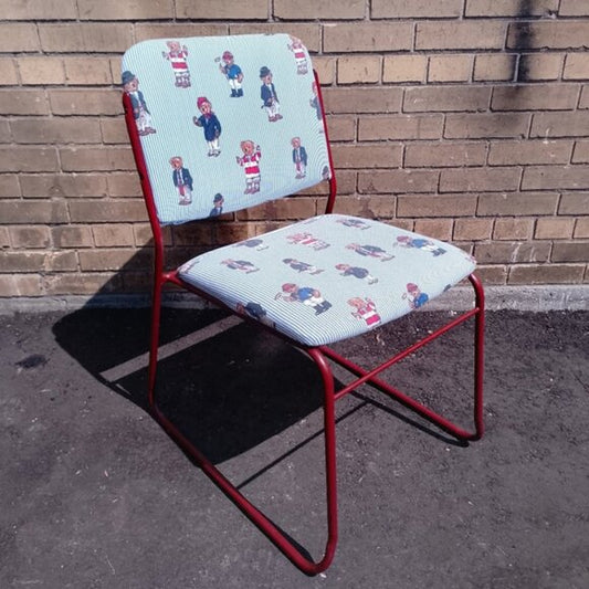 Vintage 90s Ralph Lauren Polo Bear Upholstered Stack Chair – One of a Kind