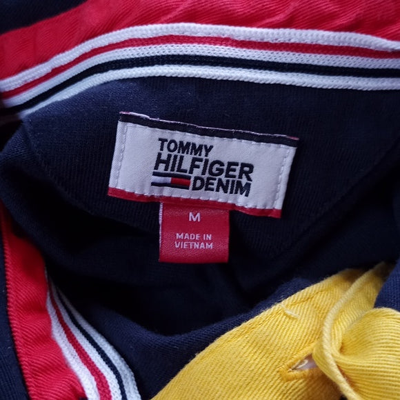 Tommy Hilfiger Denim Patched Big Print Long Sleeve T-Shirt Yellow