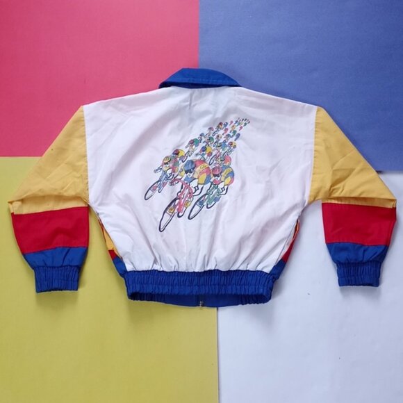 Vintage EXCLUSIVE Kids Coca-Cola Cycling Club PROMO 4-tone Jacket