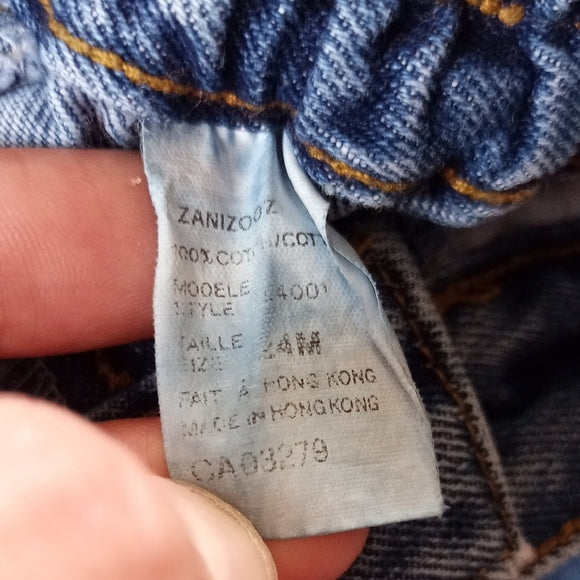 VINTAGE 90s ZANIZOOZ Embroidered Denim Jeans