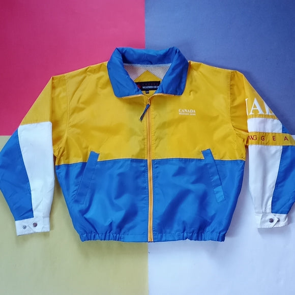 Vintage 90s Canada Weather Gear Windbreaker Jacket Unisex