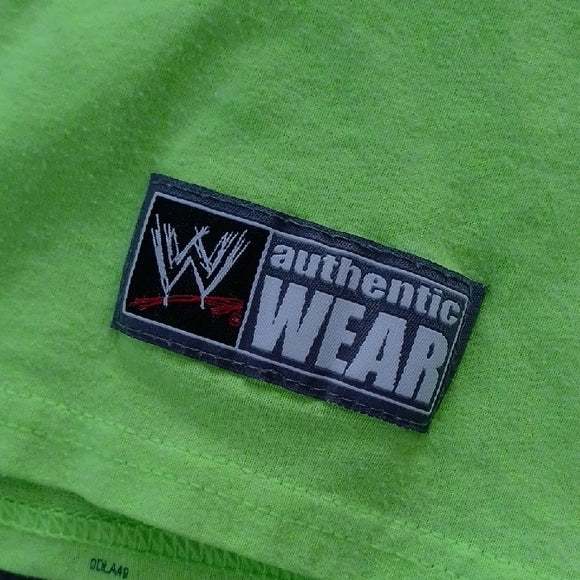 2014 WWE JOHN CENA YOU CAN'T SEE ME GREEN T-SHIRT