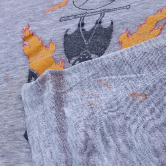 Vintage Bats Outa Hells Bat & Baseball Bat Single Stitch T-Shirt