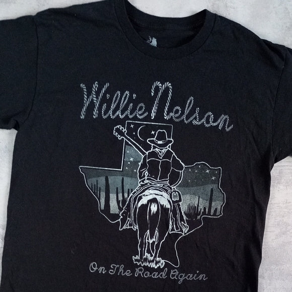 WILLIE NELSON ON THE ROAD AGAIN BAND T-SHIRT UNISEX